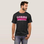GEMMA Name Personalized Retro  80S 90S Birt T-shirt (Voorkant volledig)