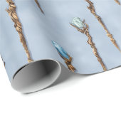 Gemmed Wizard Staves Wrapping Paper Cadeaupapier (Rol Hoek)