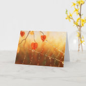 Gemmes d'une carte du matin d'automne (Fleur jaune)