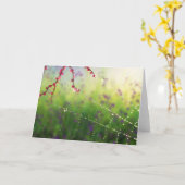 Gemmes d'une carte du matin du printemps (Fleur jaune)