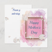 Gemmes et cristaux Bonne carte de voeux pour la fê (Devant / Derrière)