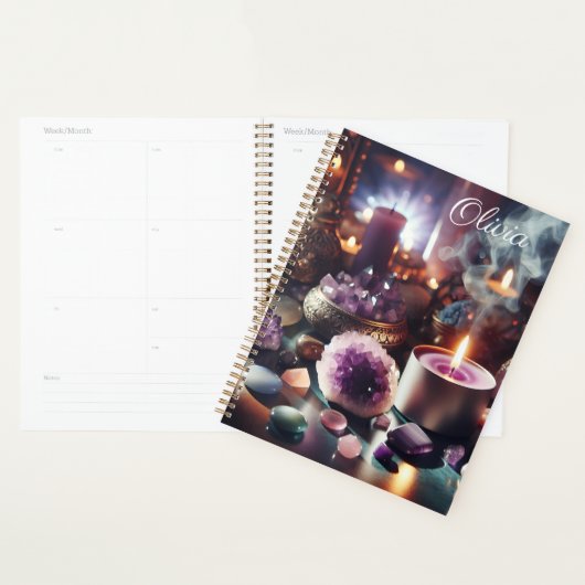 Gemmes et cristaux d'Améthyste pourpre (Devant avec enveloppe)