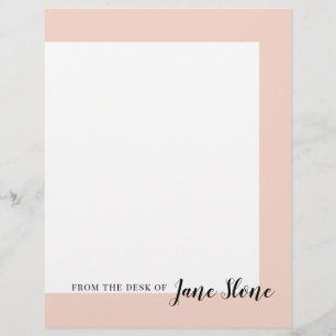 Gemodde Blush Border Briefhoofd