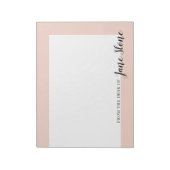 Gemodde Blush Border Notitieblok (Gedraaid)