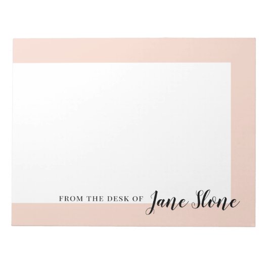 Gemodde Blush Border Notitieblok (Voorkant)
