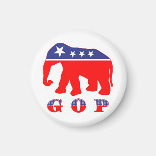 Gemoderniseerd GOP-olifant Magneet