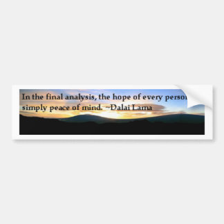 Gemoedsrust Bumpersticker