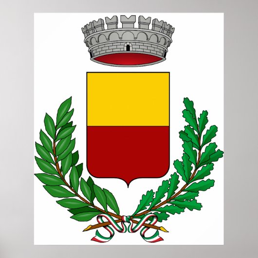 Gemona del Friuli Stemma, Italië Poster (Voorkant)