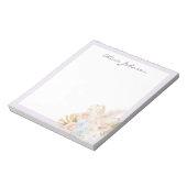 Gemonogrammeerd Mooie Tropische Bloemenboeket Bloe Notitieblok (Gedraaid)