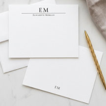 Gemonogrammeerde Minimalistische Elegante Eenvoudi