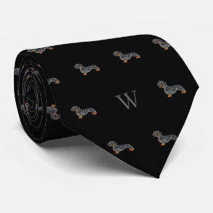 Gemonogrammeerde Sausage Dachshund Hond Beginlette Stropdas