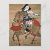 Gemonteerd Samurai Briefkaart (Voorkant)