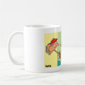 Gemonteerde Der Hunter Head cartoon mok koffie (Links)