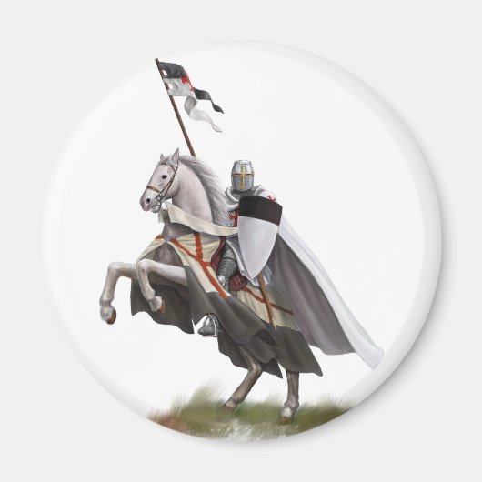 Gemonteerde riddertempel magneet (Voorkant)