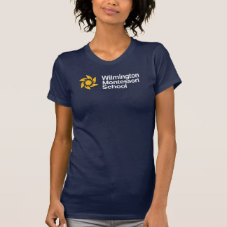 Gemonteerde vrouwen Navy Logo T T-shirt