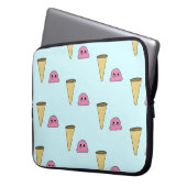 Gemorste ijs laptop sleeve (Voorkant Links)
