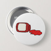 Gemorste Jam Schattigee Rode Jelly Jar Ronde Button 7,6 Cm (Voorkant /achterkant)