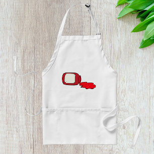 Gemorste Jam Schattigee Rode Jelly Jar Standaard Schort