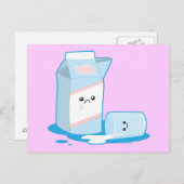 gemorste melk briefkaart (Voorkant / Achterkant)