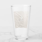 gemorste monogramtypografie goudpapier glas (Achterkant)