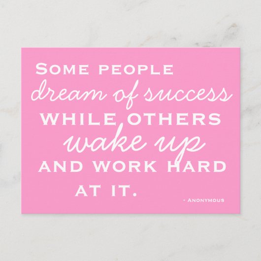 Gemotiveerd en geïnspireerd Briefkaart (Voorkant)