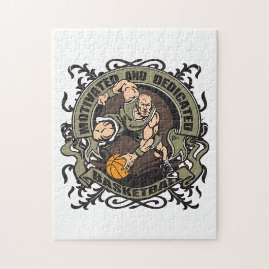 Gemotiveerde Basketball Legpuzzel (Verticaal)