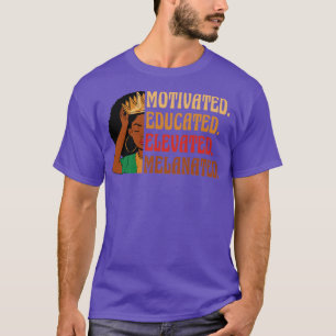 Gemotiveerde Verhoogde Verhoogde Zwarte Histor T-shirt