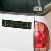 Gemotteld Vrede Bumpersticker (Op Truck)