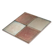 Gemottled gemarmerde aardtoonset van 4 wanddecor tegeltje (Zijkant)