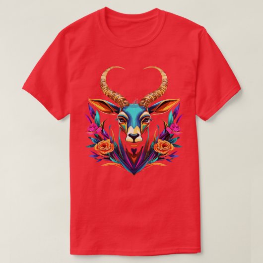 Gemsbok lachend t-shirt (Design voorkant)
