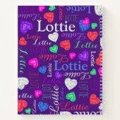 Gemstenen harten de traditionele benaming lotertij notitieboek (Achterkant)