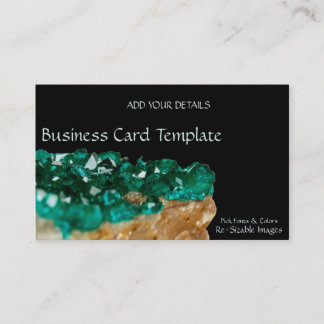 Gemstenen Minerale Stone Rock Emerald Visitekaartje