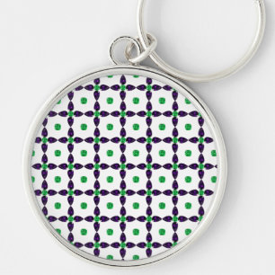 Gemstone Art, Green en Paars Sleutelhanger
