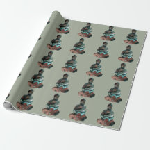 Gemstone Buddha wrapping Paper