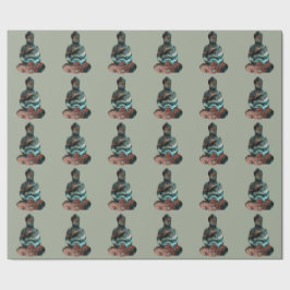 Gemstone Buddha wrapping Paper Cadeaupapier