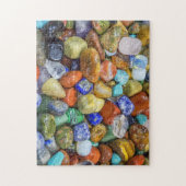 Gemstone Crystal Tumked Stones Gemology Legpuzzel (Verticaal)