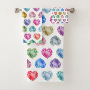 Gemstone Diamond Heart mignonne Joli Pastel Prince