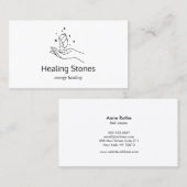 Gemstone Energy Crystal Healer Visitekaartje (Voorkant / Achterkant)