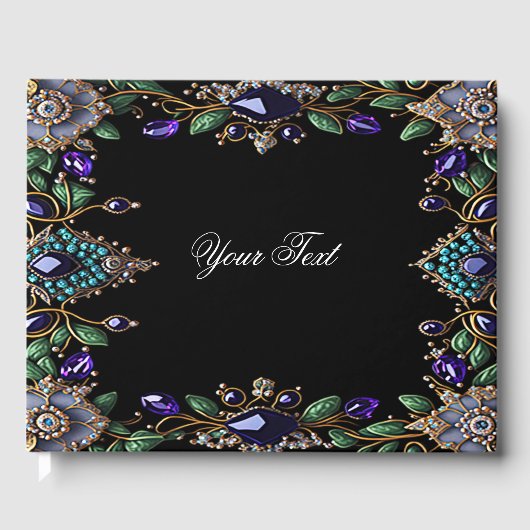 Gemstone Floral Livre d'Invitation (Recto)