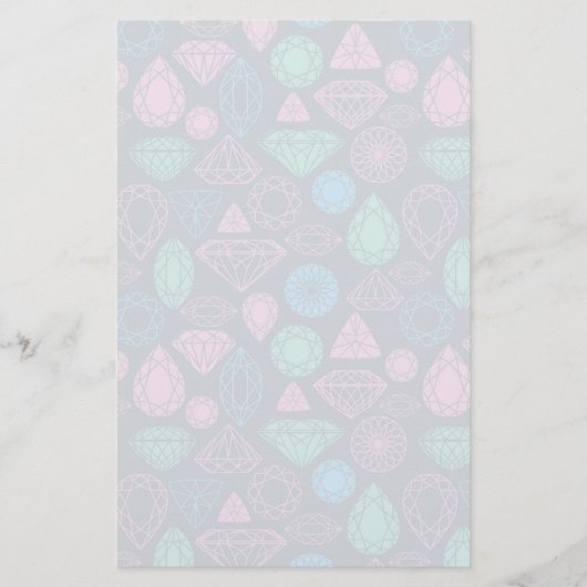 Gemstone Icon Pattern Briefpapier (Voorkant)