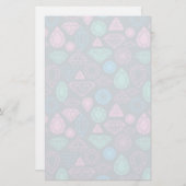 Gemstone Icon Pattern Briefpapier (Voorkant / Achterkant)