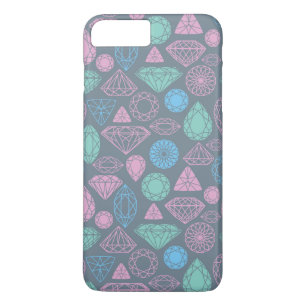 Gemstone Icon Pattern iPhone 8 Plus / 7 Plus Hoesje