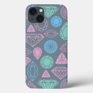 Gemstone Icon Pattern iPhone 13 Hoesje