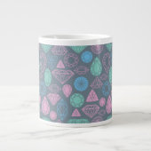Gemstone Icon Pattern Extra Grote Beker (Voorkant)