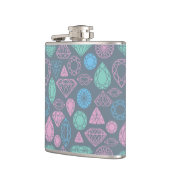 Gemstone Icon Pattern Heupfles (Links)