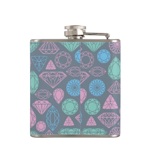 Gemstone Icon Pattern Heupfles (Achterkant)