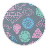 Gemstone Icon Pattern Keramische Knop (Voorkant)