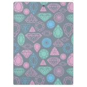 Gemstone Icon Pattern Klembord (Achterkant)