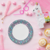 Gemstone Icon Pattern Papieren Bordje (Feest)