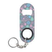 Gemstone Icon Pattern Sleutelhanger Flessenopener (Voorkant)